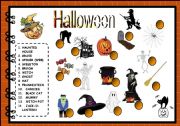 English Worksheet: Halloween matching activity