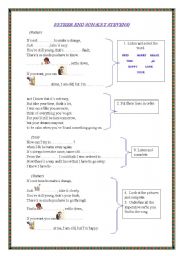 English Worksheet: Song 