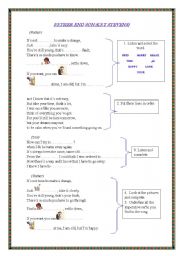 English Worksheet: Song 