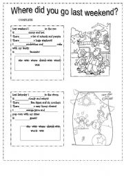 English Worksheet: simple past elementary