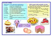 English Worksheet: Food and cooking