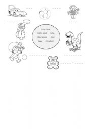 English worksheet: toys