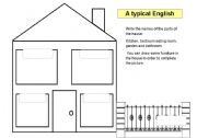 English worksheet: Typical House