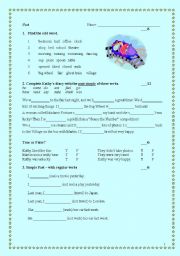 English Worksheet: Simple Past