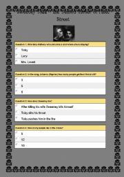 English Worksheet: Sweeney Todd, the Demon Barber of Fleet Street - Film Quiz