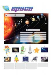 English Worksheet: Space