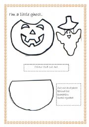 English Worksheet: LITTLE GHOST