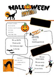 Halloween Rhymes