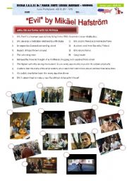 English worksheet: FILM: Evil by Mikel Hafstrm