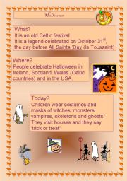 English Worksheet: Halloween, what is it?