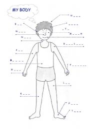 English Worksheet: my body 2