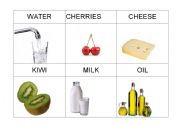 English worksheet: FOOD FLASHCARDS