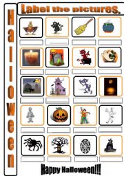 English Worksheet: Halloween 