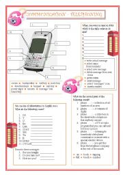 English Worksheet: Communication - Telephoning