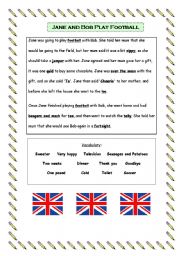 English Worksheet: British English