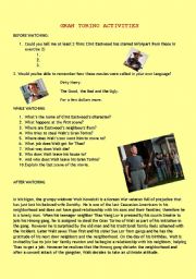 English Worksheet: GRAN TORINO ACTIVITIES