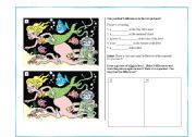 English worksheet: Find the Differences in the Pictures