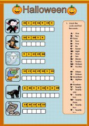 English Worksheet: Halloween 