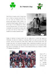 St. Patricks Day: History (2 pages)