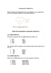 English Worksheet: Comparative Adjectives