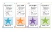 English Worksheet: Bookmarkers with classroom language