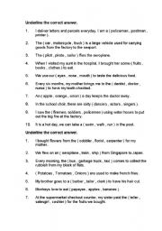English worksheet: Rearrange the words