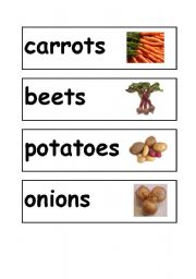 English worksheet: Vegetables