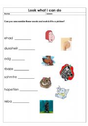 English worksheet: Animals