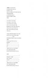 English Worksheet: Hello