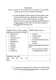 English Worksheet: 