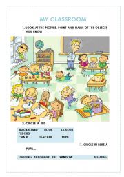 English Worksheet: In my classroom