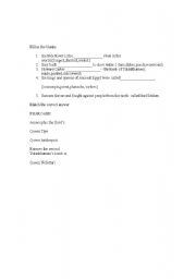 English worksheet: worksheet