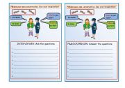 English worksheet: Conversation