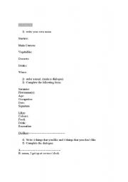 English worksheet: ELEMENTARY PRACTICE