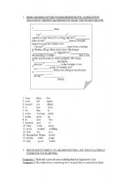 English Worksheet: COMPLETE THE LETTER AND THEN WRITE A REPLY