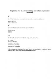 English Worksheet: Quiz on verbs of Movement and Static Verbs