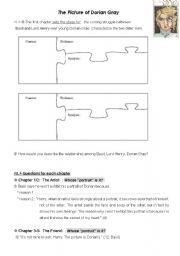 English Worksheet: Worksheet for Dorian Gray