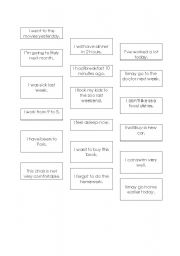 English worksheet: Reported Speech Activity