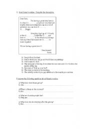 English worksheet: Susans routine