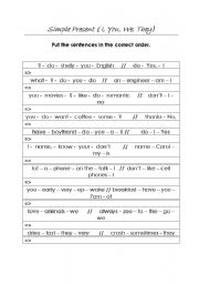 English worksheet: Simple Present - DO