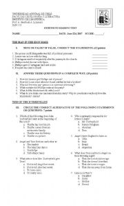 English Worksheet: Man in the Iron man test