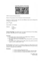 English worksheet: chatting about ancestors