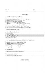 English worksheet: object pronoun