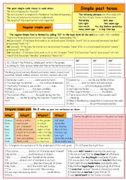 Past simple: regular and irregular verbs