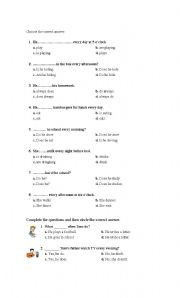 English worksheet: Simple Present Sheet