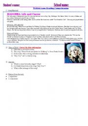 English worksheet: Test