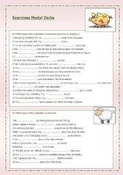 Exercises Modal Verbs