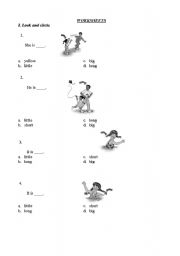 English worksheet: BODY PARTS