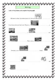 English Worksheet: writing