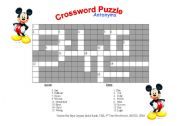 English worksheet: Synonyms_crossword puzzle